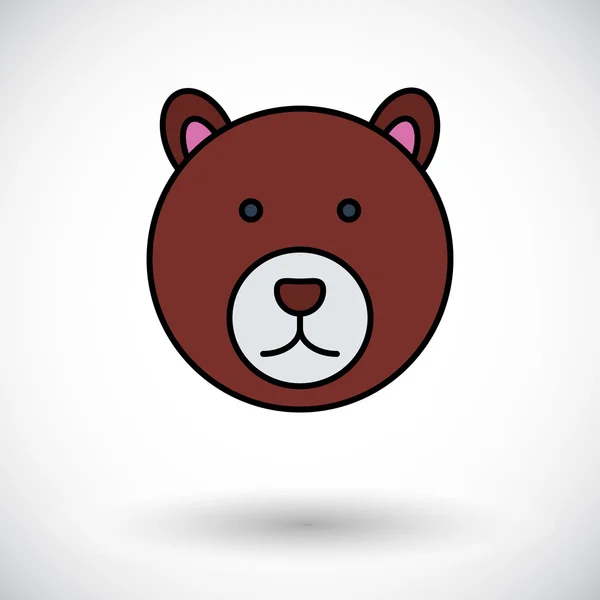 Medve ikon — Stock Vector