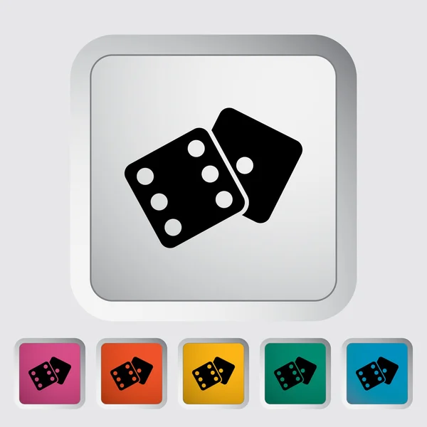 掷骰子图标 — 图库矢量图片