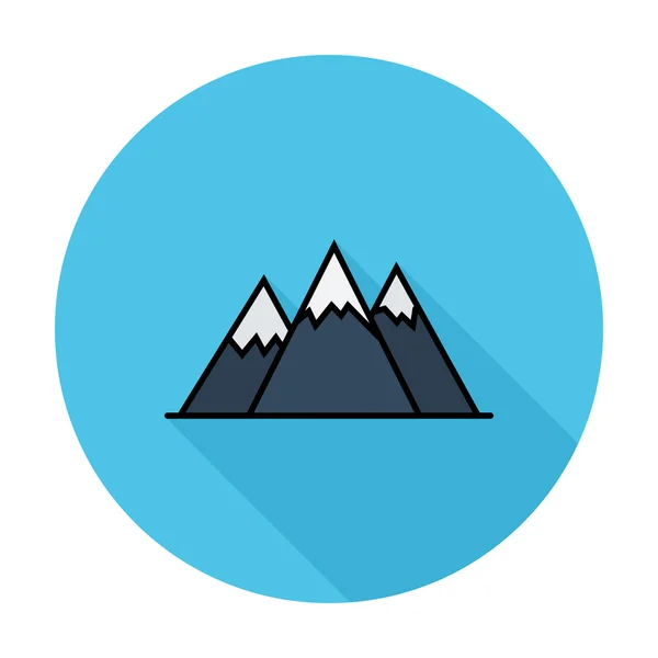 Icono de montaña — Vector de stock