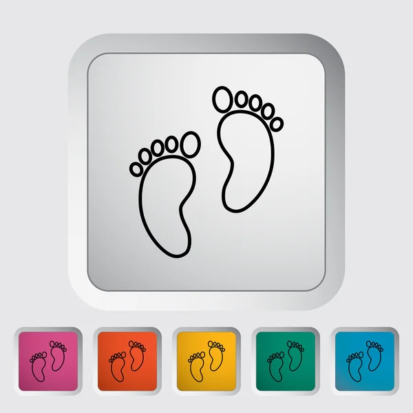 Foot icon — Stock Vector