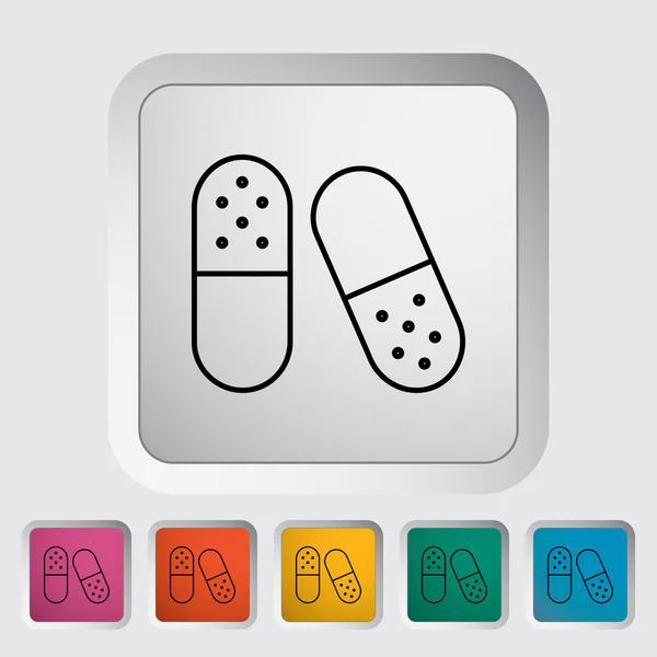 Pills icon — Stock Vector