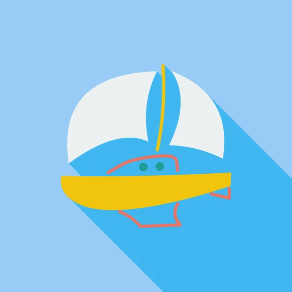 Yacht. — Image vectorielle