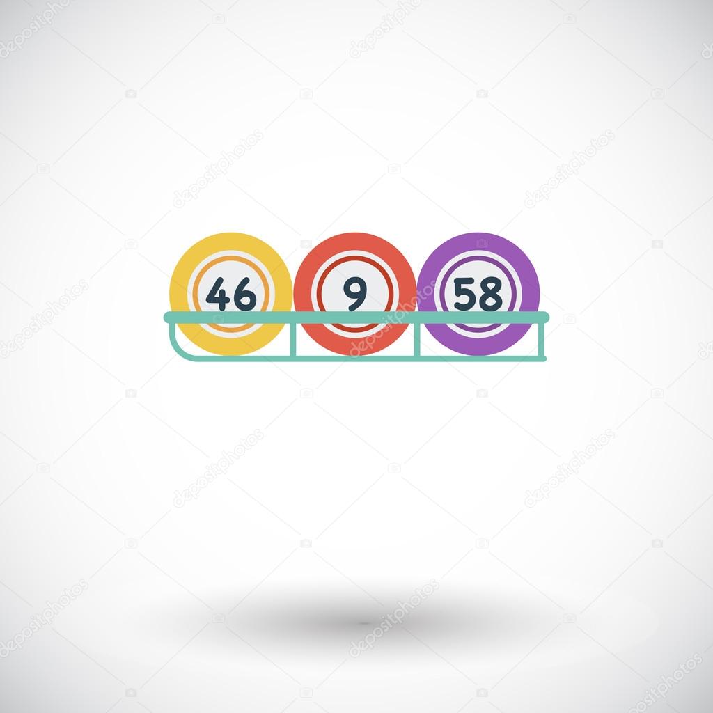 Keno. Flat vector icon for mobile and web applications. Vector illustration