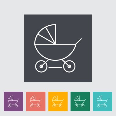 çocuk arabası simgesi