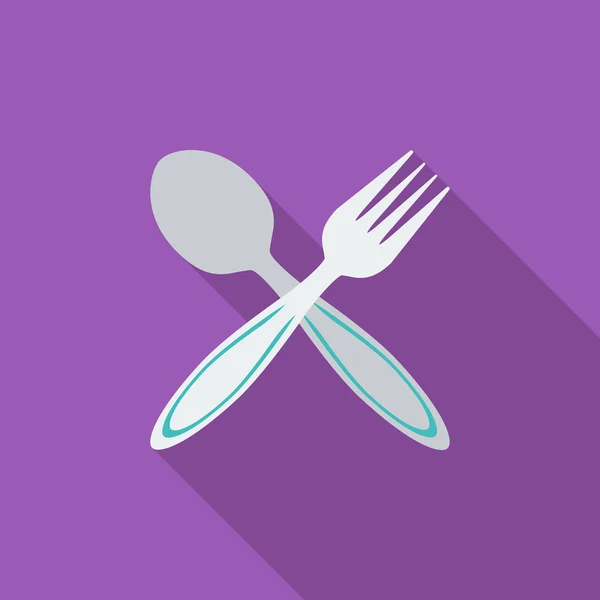 Spoon, fork. — Stock Vector