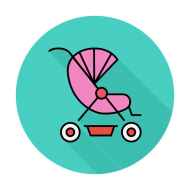çocuk arabası simgesi