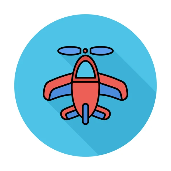 Ícone de brinquedo avião — Vetor de Stock
