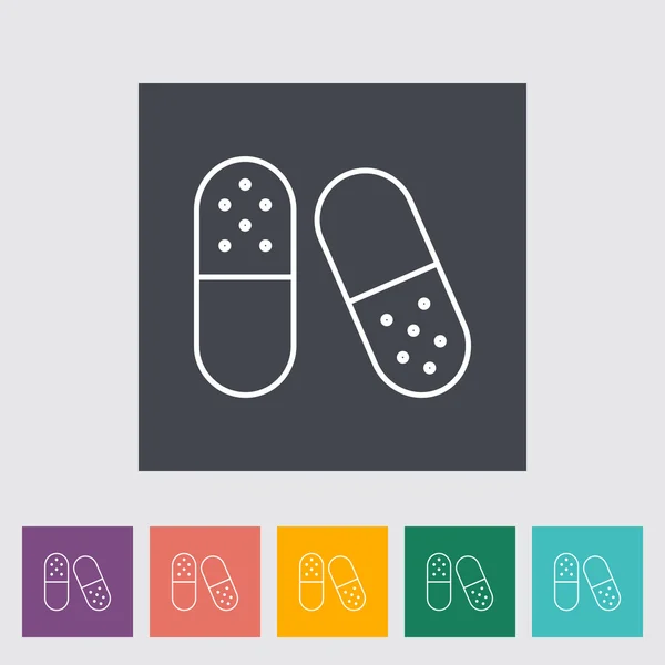 Pills icon — Stock Vector