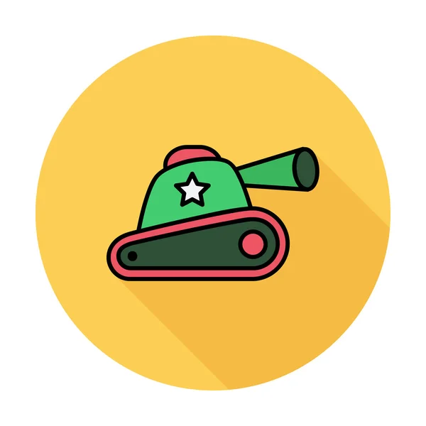 Juguete tanque — Vector de stock