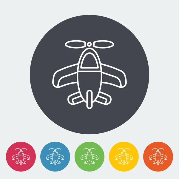 Ikona hračka letadlo — Stockový vektor