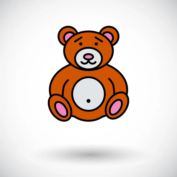 クマのおもちゃ — ストックベクタ