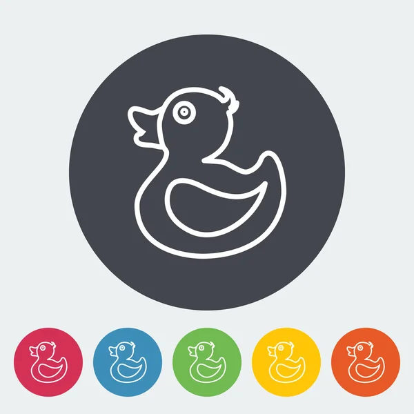 Icono de pato — Vector de stock