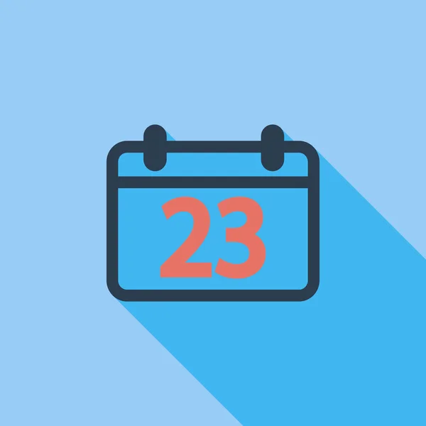 Kalender Platte pictogram — Stockvector