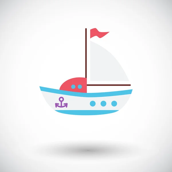 Juguete de barco — Vector de stock