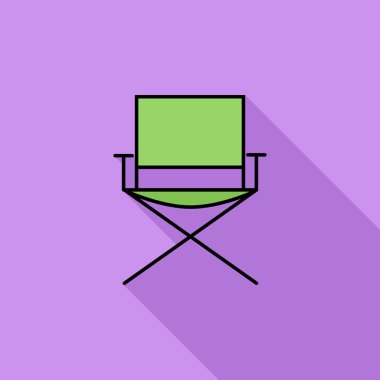 Camping chair clipart