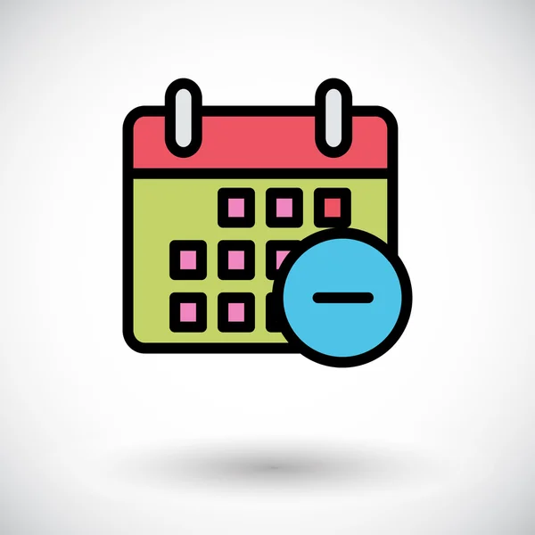 Kalender mit Minus — Stockvektor