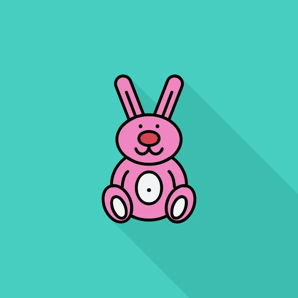 Jouet lapin — Image vectorielle