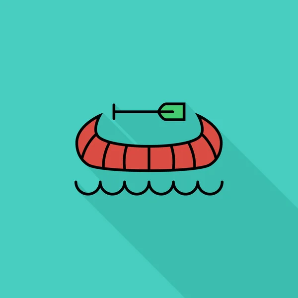 Canoe icon — Stock Vector