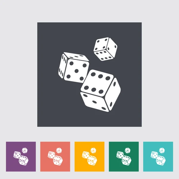 掷骰子图标 — 图库矢量图片
