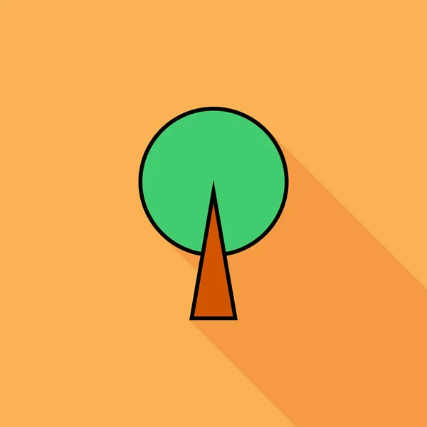 Icono del árbol — Vector de stock