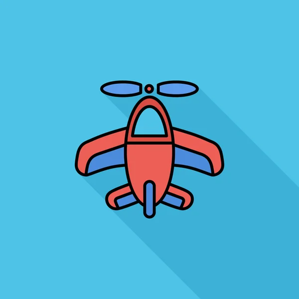 Airplane toy icon — Stock Vector