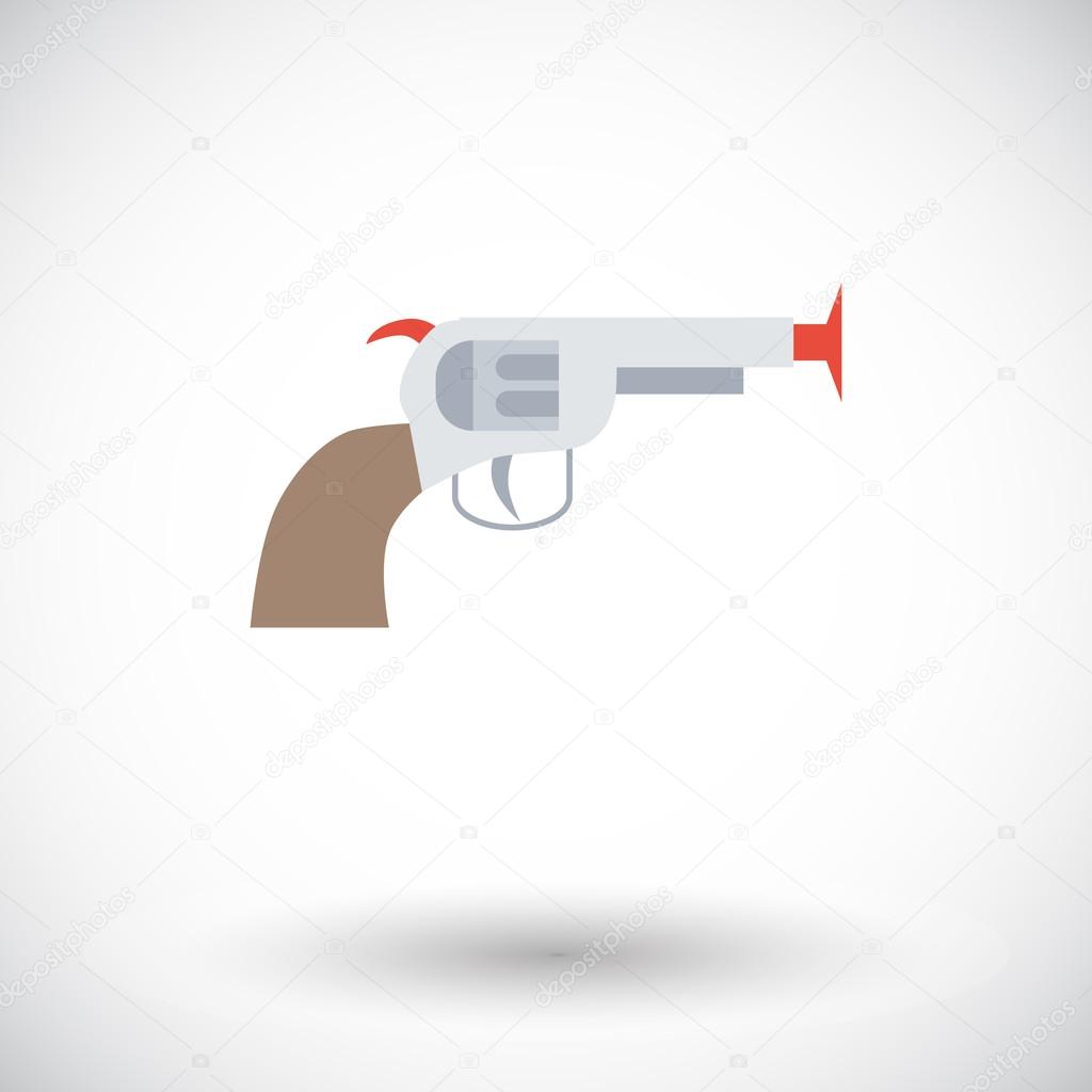 Gun toy icon.