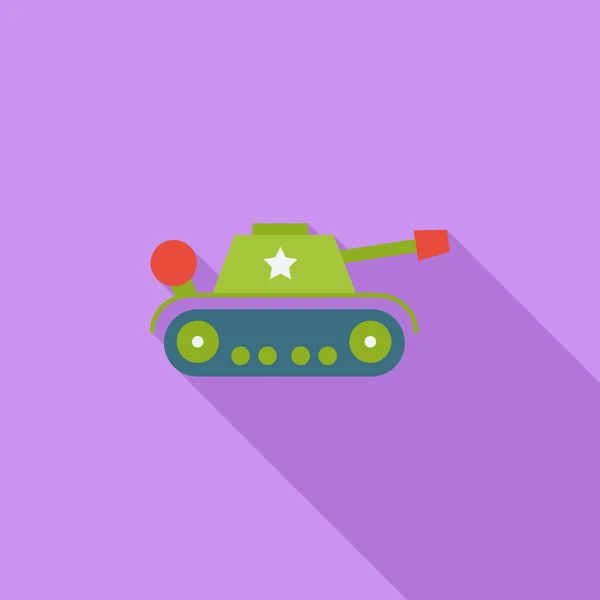Juguete tanque — Vector de stock