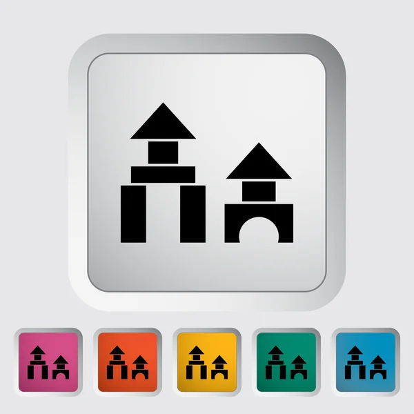 Building block icon. — Stock Vector