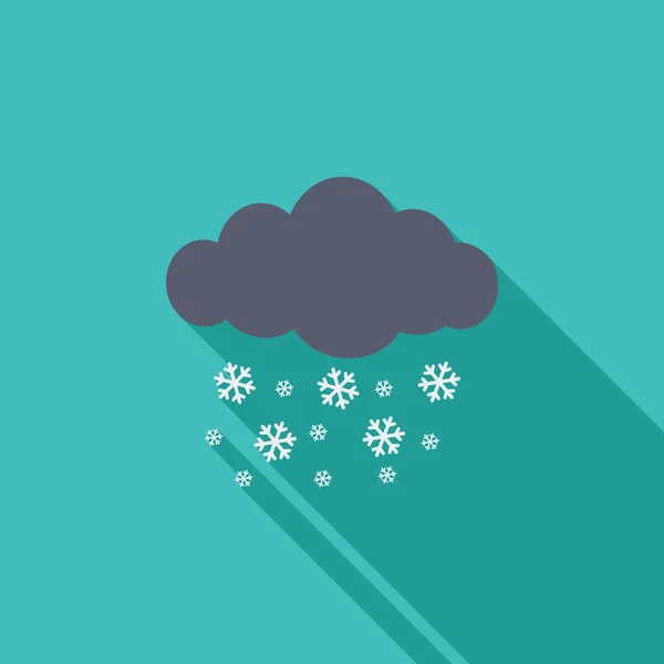 Snowfall single icon. — Stock Vector