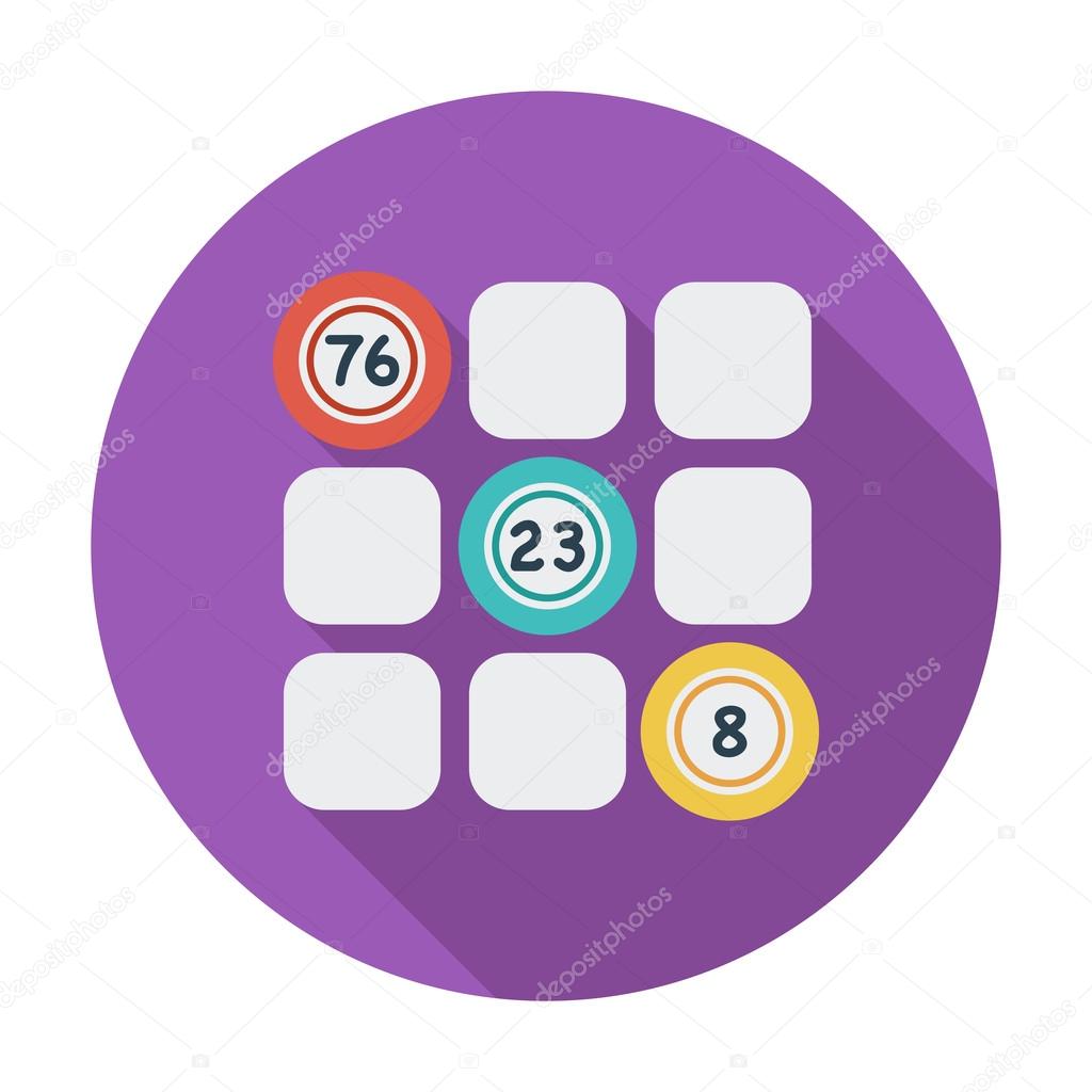 Keno. Flat vector icon for mobile and web applications. Vector illustration