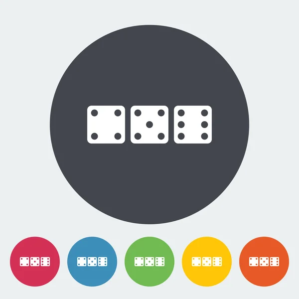 Craps icon — Stock Vector