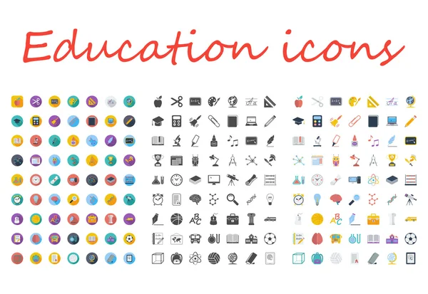 Conjunto de ícones de educação —  Vetores de Stock