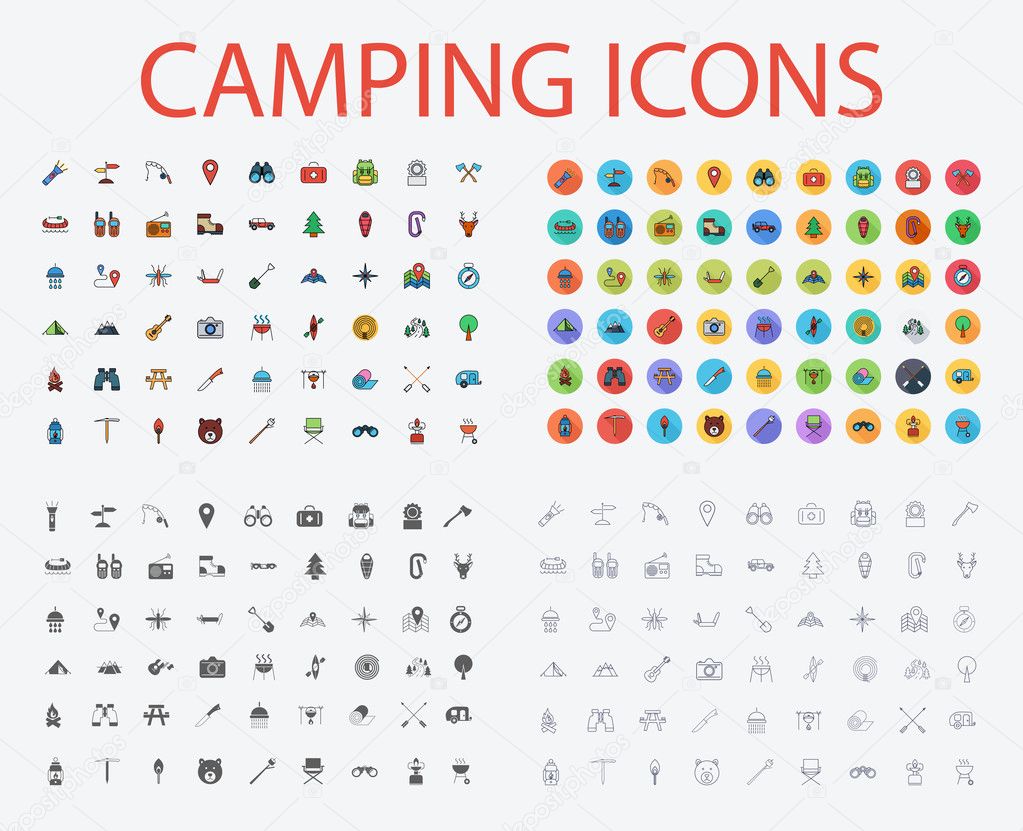 Set of Camping icons