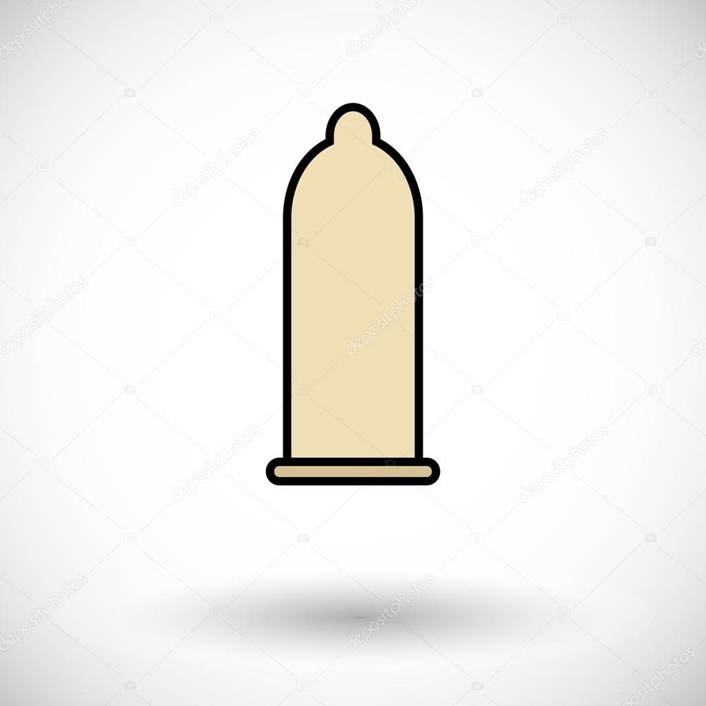 Condom icon. Flat vector related icon for web and mobile applications. It can be used as - logo, pictogram, icon, infographic element. Vector Illustration