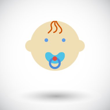 bebek çocuk düz simgesi