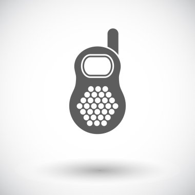 Bebek monitörü düz simgesi