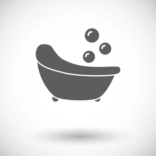 Bath flat icon — Stock Vector