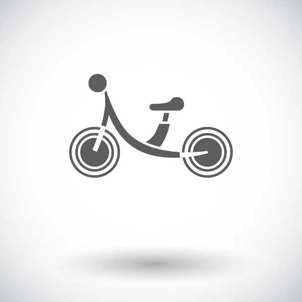 自転車フラット アイコン — ストックベクタ