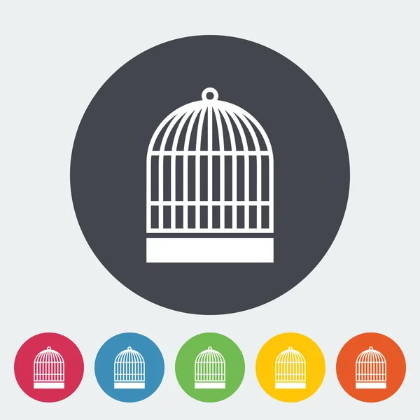 Cage flat icon — Stock Vector