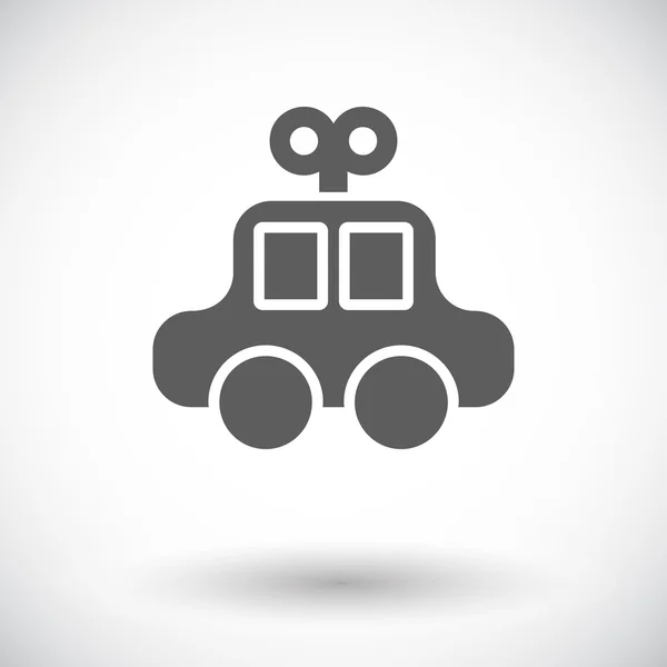 Jouet de voiture icône plate — Image vectorielle
