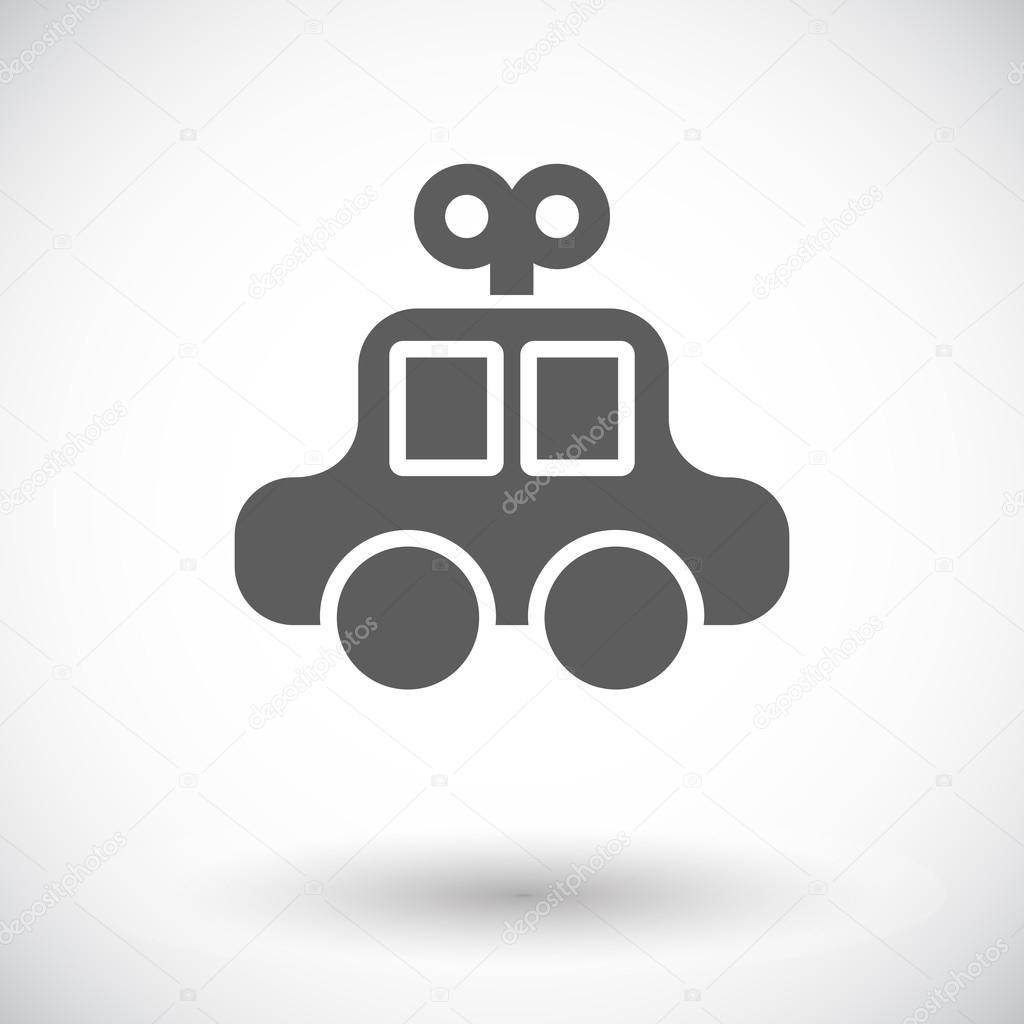 Car toy flat icon