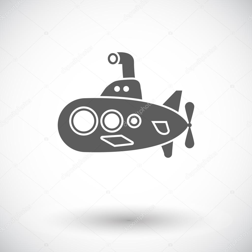 Submarine flat icon