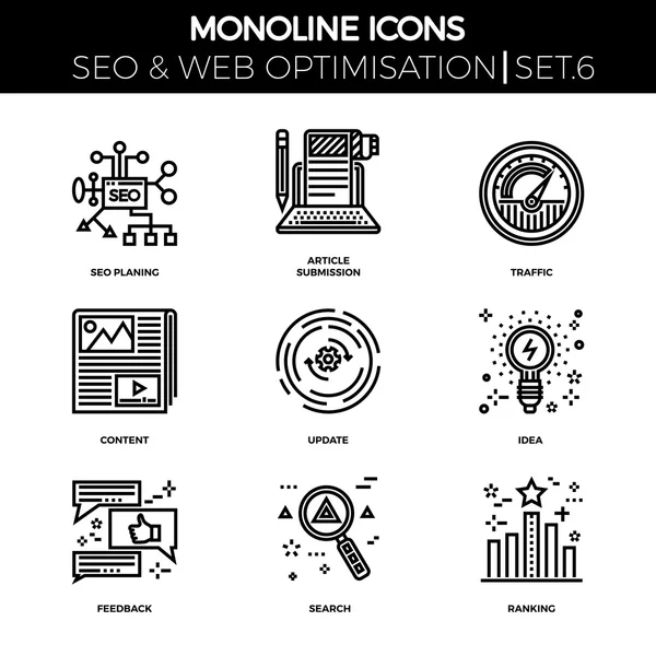 Opimisation SEO et web — Image vectorielle