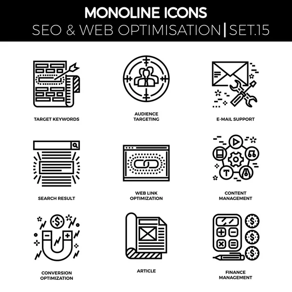 Opimisation SEO et web — Image vectorielle