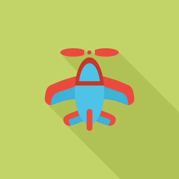 Airplane toy icon — Stock Vector