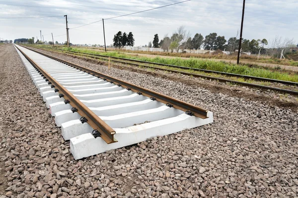 Eisenbahn im Bau — Stockfoto