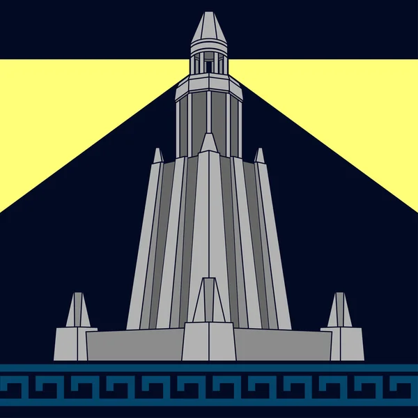 Александрийский маяк — стоковый вектор