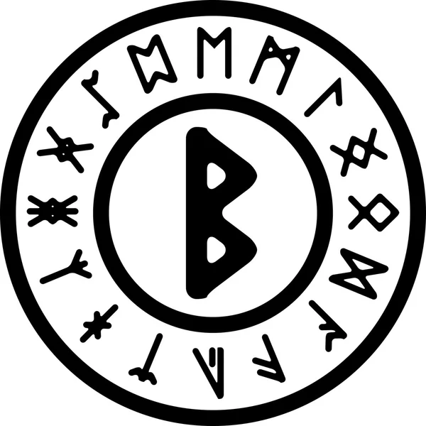 Beork eski rune — Stok Vektör