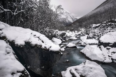 Norveç 'in şaşırtıcı güzellikteki kış manzarası