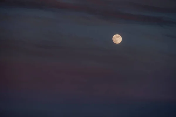 Atemberaubend Schöner Blick Auf Den Mond Himmel — Stockfoto
